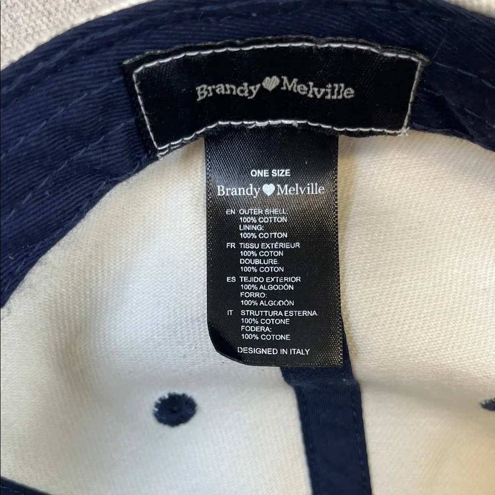 Brandy Melville Black and White Cap